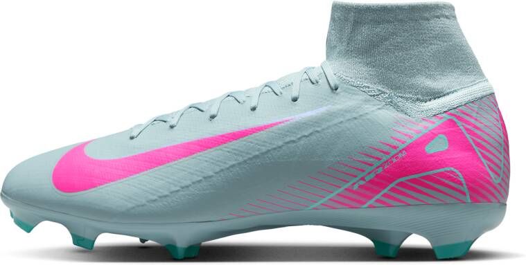Nike Mercurial Superfly 10 Pro high-top voetbalschoenen (stevige ondergrond) Grijs