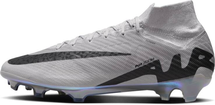 Nike Mercurial Superfly 9 Elite high-top voetbalschoenen (stevige ondergrond) Grijs