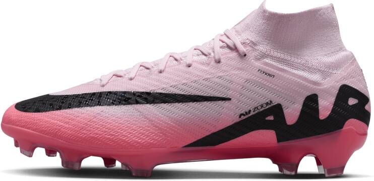 Nike Mercurial Superfly 9 Elite high-top voetbalschoenen (stevige ondergrond) Roze