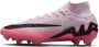 Nike Zoom Mercurial Superfly 9 Elite Gras Voetbalschoenen (FG) Lichtroze Felroze Zwart - Thumbnail 1