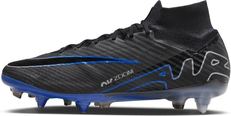 Nike Mercurial Superfly 9 Elite high top voetbalschoenen (zachte ondergrond) Zwart