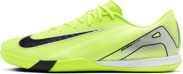 Nike Zoom Mercurial Vapor 16 Academy Zaalvoetbalschoenen (IN) Neongeel Zwart Zilver