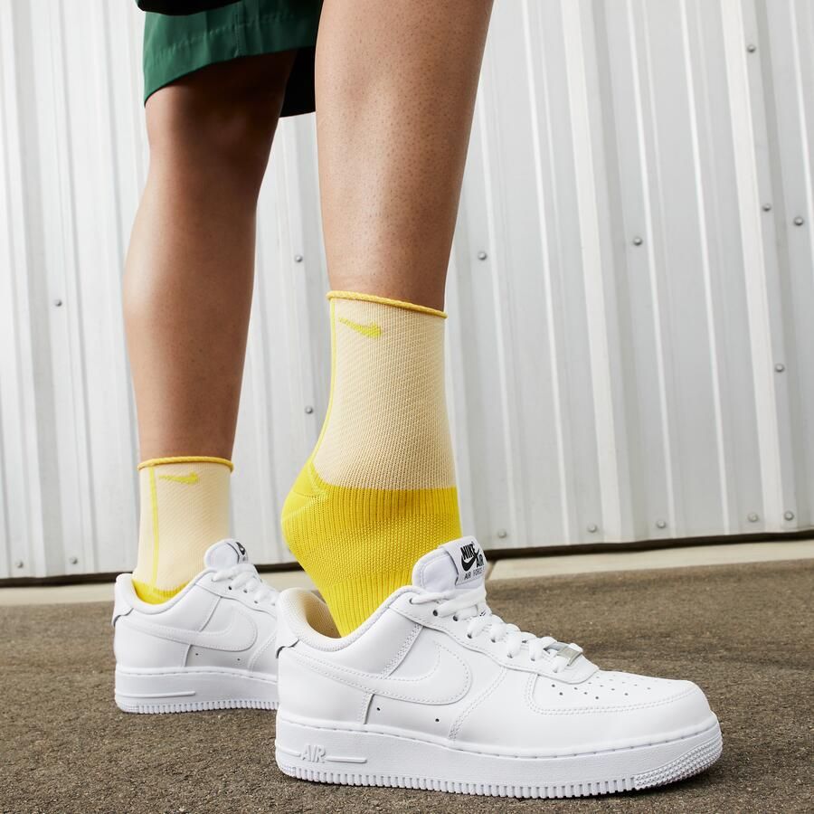 Nike Air Force Sneakers Dames Wit Leer Textil - Foto 4