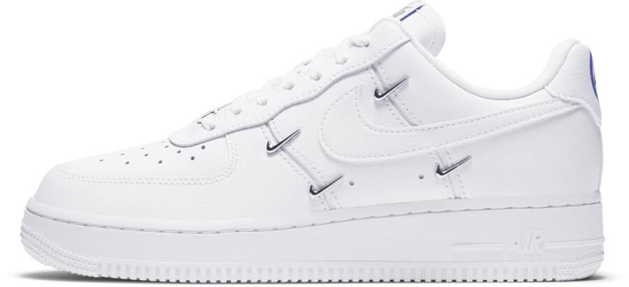 `Nike Air Force 1 LX White Metallic Swooshes Sneakers Unisex Wit - Foto 5