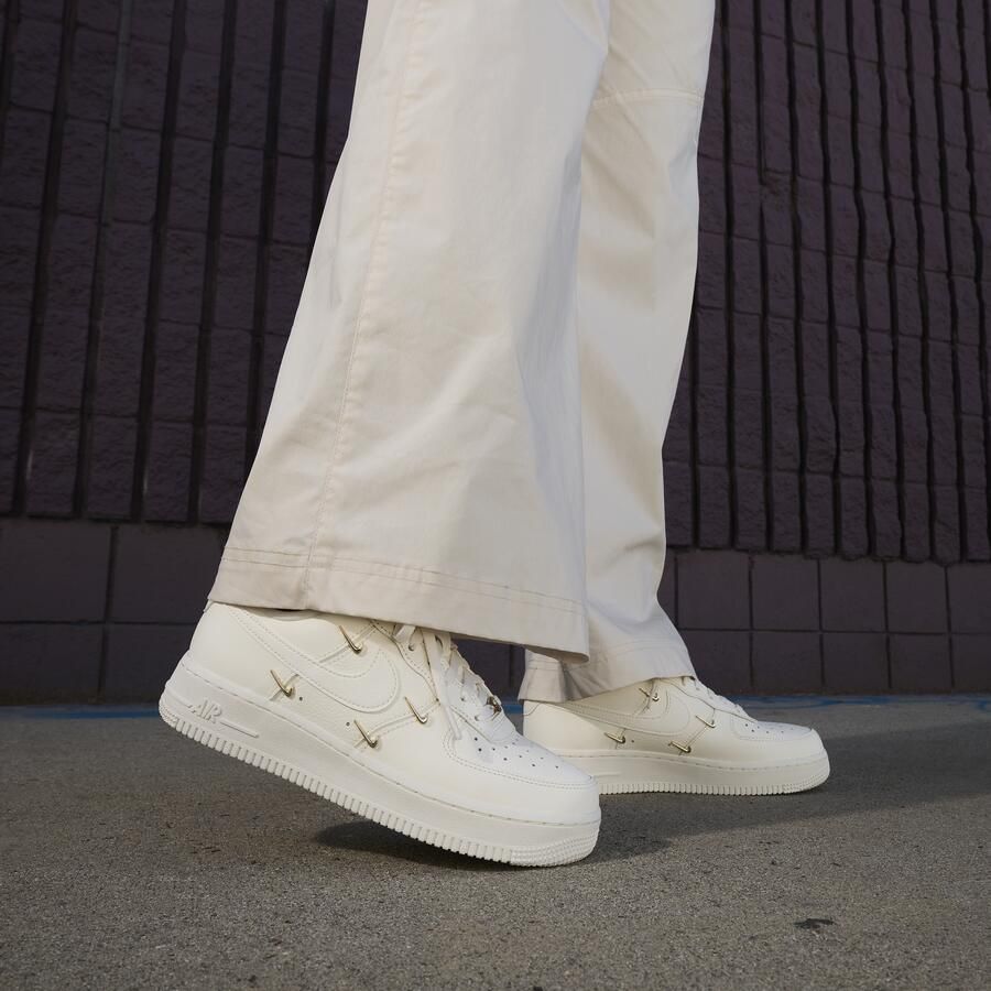 Nike Air Force Sneakers Dames Wit Leer Textil - Foto 2