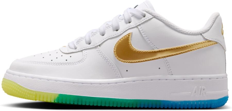Nike Air Force Kindersneakers Wit Mesh Synthetisch