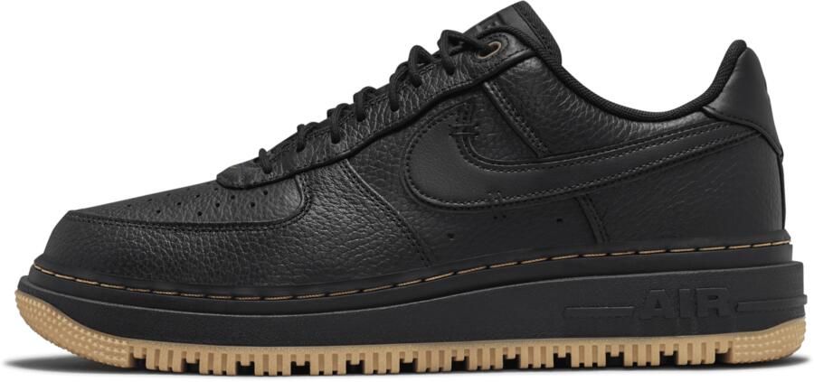 Nike Air Force 1 Luxe Basketball Schoenen black black bucktan gum yellow maat: 43 beschikbare maaten:41 42.5 43 45 - Foto 2