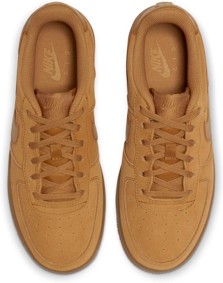 Nike Air Force 1 Lv8 3 (gs) Basketball Schoenen wheat wheat gum light brown maat: 40 beschikbare maaten:36.5 37.5 38.5 39 40 - Foto 3
