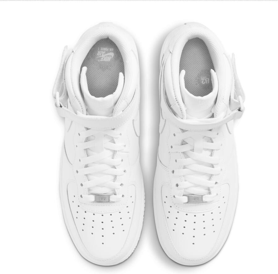 Nike Air Force 1 Mid basisschool Schoenen White Leer Textil Foot Locker - Foto 12