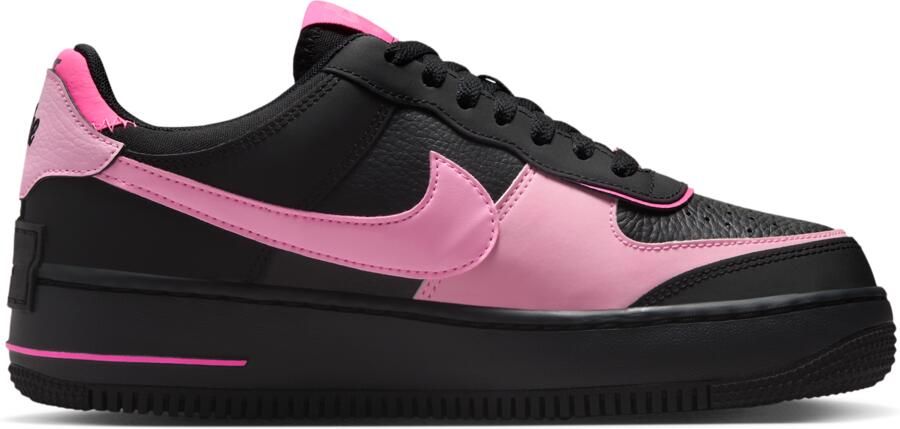 Nike Air Force Sneakers Dames Zwart Mesh Synthetisch - Foto 3