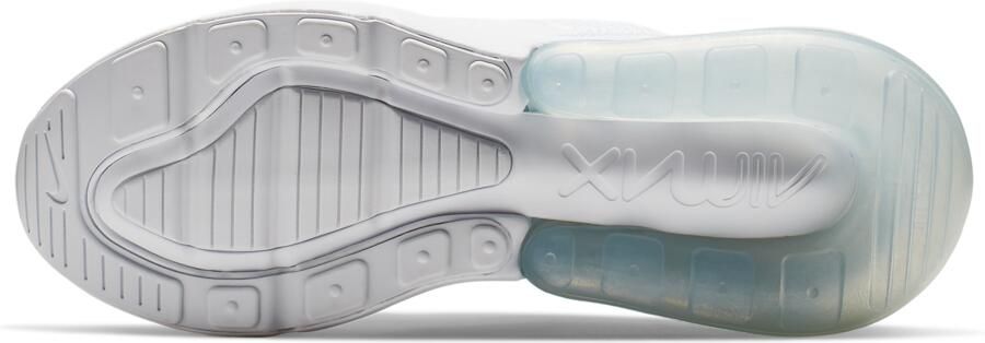 Nike Air Max 270 (ps) Running Schoenen white white metallic silver maat: 38.5 beschikbare maaten:38.5 - Foto 4
