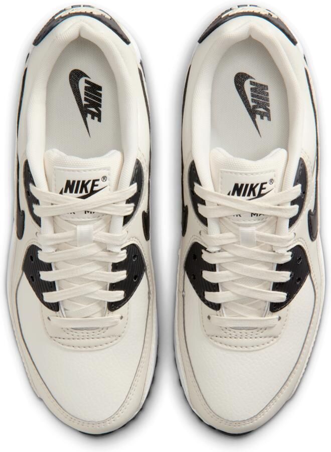 Nike Air Max 90 Sneakers Dames Wit Leer Textil - Foto 2