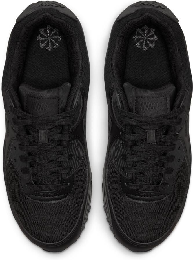 Nike Air Max 90 (W) Triple Black Dames Sneakers Schoenen Casual Zwart DH8010 - Foto 6