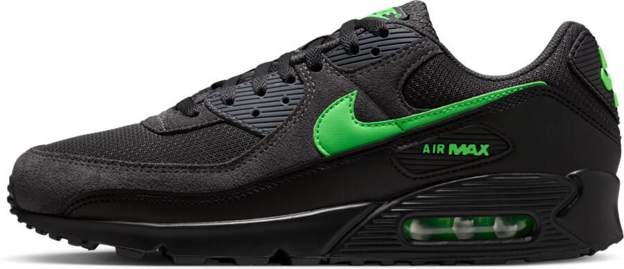 Nike Air Max 90 Sneakers Heren Grijs Mesh Synthetisch - Foto 4