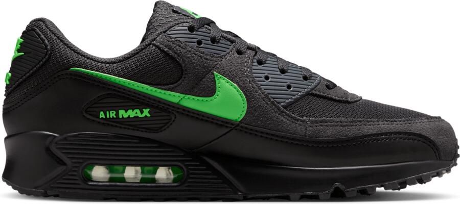 Nike Air Max 90 Sneakers Heren Grijs Mesh Synthetisch - Foto 2