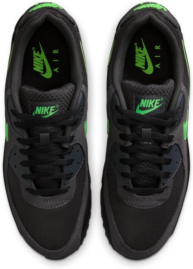 Nike Air Max 90 Sneakers Heren Grijs Mesh Synthetisch