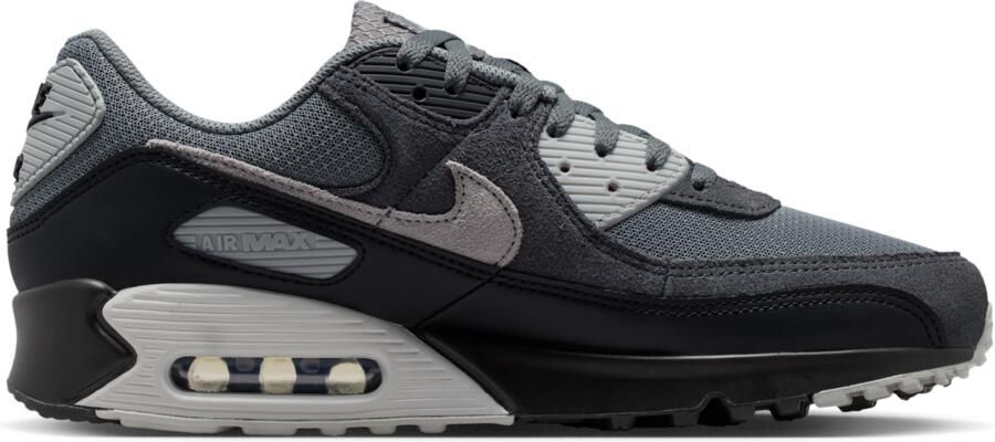 Nike Air Max 90 Sneakers Heren Grijs Mesh Synthetisch - Foto 3