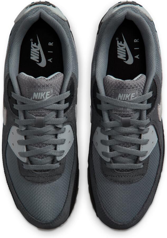 Nike Air Max 90 Sneakers Heren Grijs Mesh Synthetisch - Foto 2