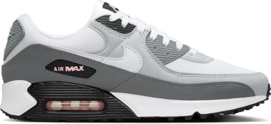 Nike Air Max 90 Sneakers Heren Grijs Mesh Synthetisch - Foto 3