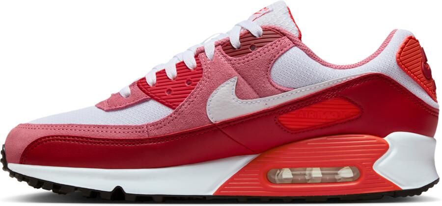 Nike Air Max 90 Sneakers Heren Rood Mesh Synthetisch