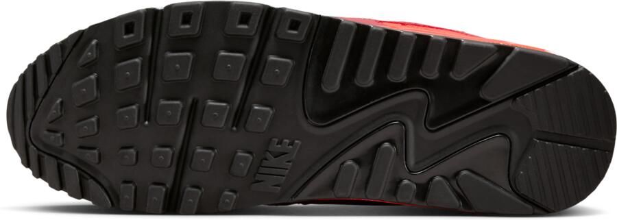Nike Air Max 90 Sneakers Heren Rood Mesh Synthetisch - Foto 4
