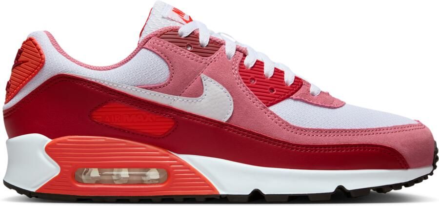 Nike Air Max 90 Sneakers Heren Rood Mesh Synthetisch - Foto 3