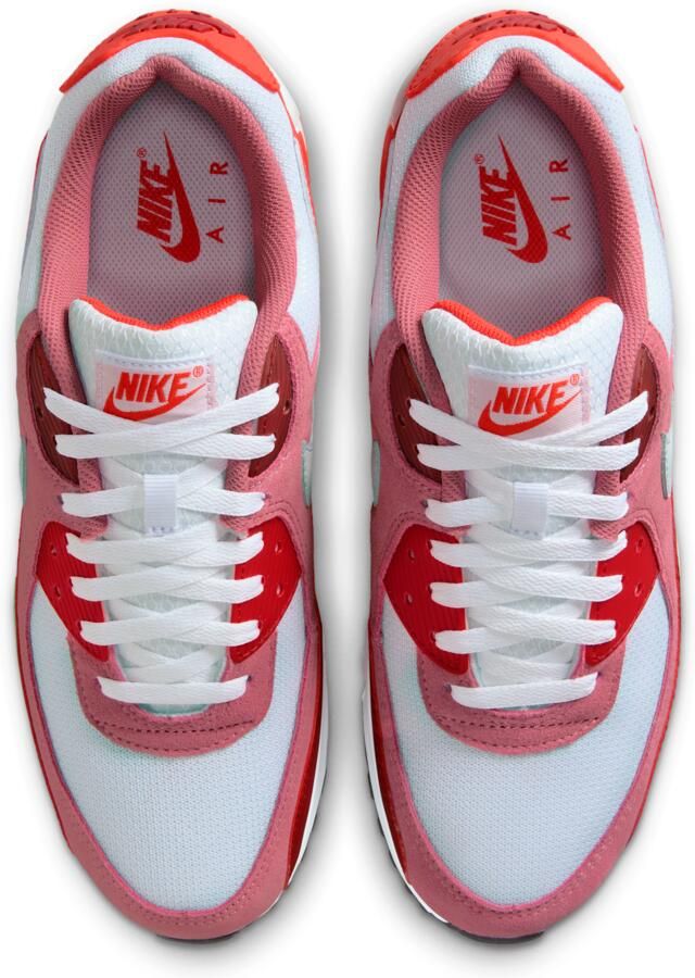 Nike Air Max 90 Sneakers Heren Rood Mesh Synthetisch - Foto 2