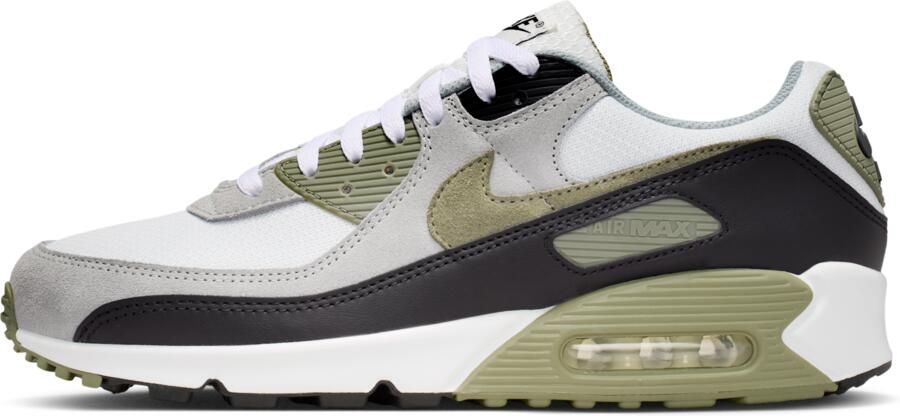 Nike Air Max 90 Sneakers Heren Grijs Mesh Synthetisch