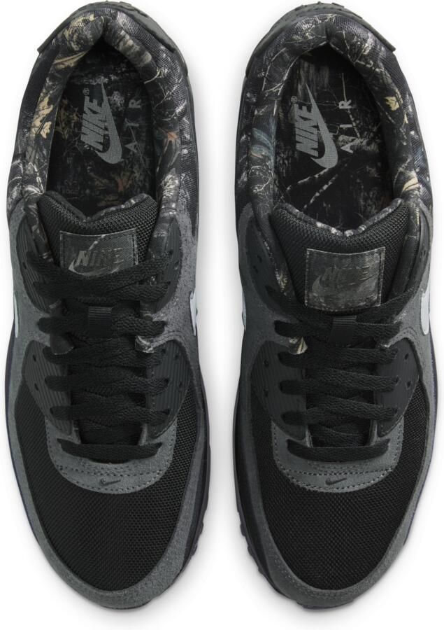 Nike Air Max 90 Sneakers Heren Zwart Mesh Synthetisch - Foto 2