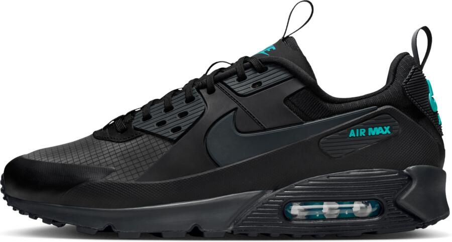 Nike Air Max 90 Sneakers Heren Zwart Mesh Synthetisch