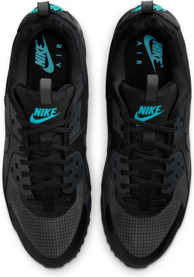 Nike Air Max 90 Sneakers Heren Zwart Mesh Synthetisch - Foto 2