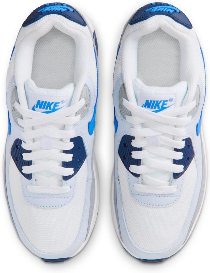 Nike Air Max 90 Kindersneakers Wit Leer - Foto 2