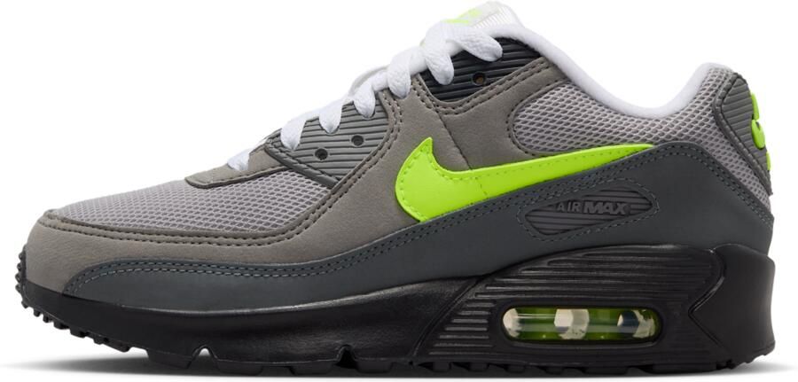 Nike Air Max 90 Kindersneakers Zwart Leer
