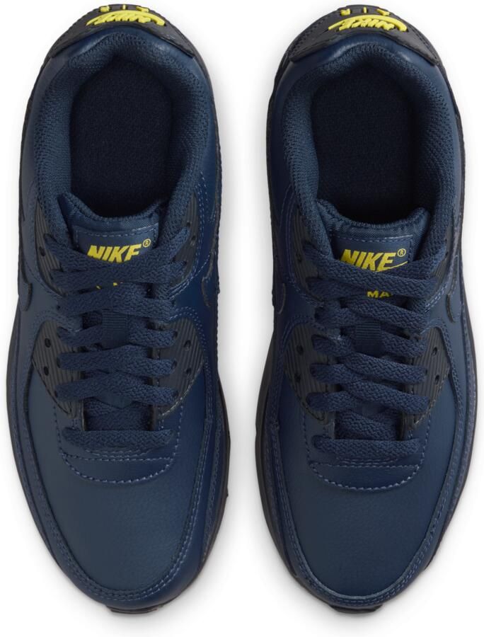 Nike Air Max 90 Kindersneakers Zwart Mesh Synthetisch