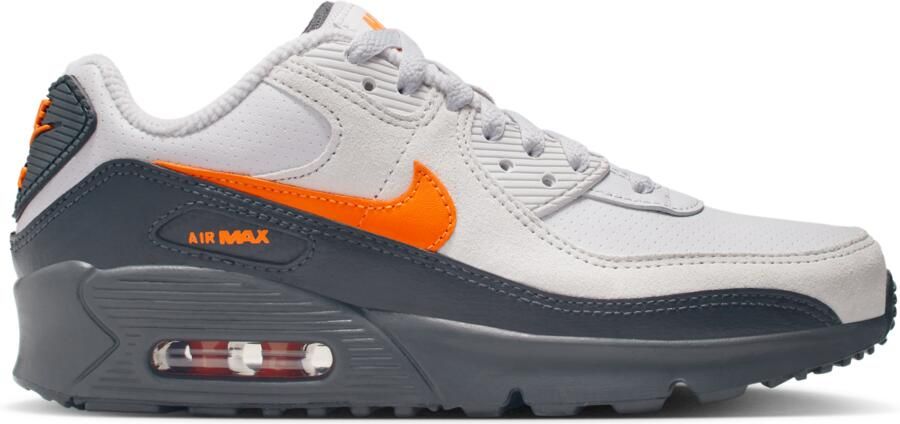 Nike Air Max 90 Kindersneakers Grijs Leer - Foto 3