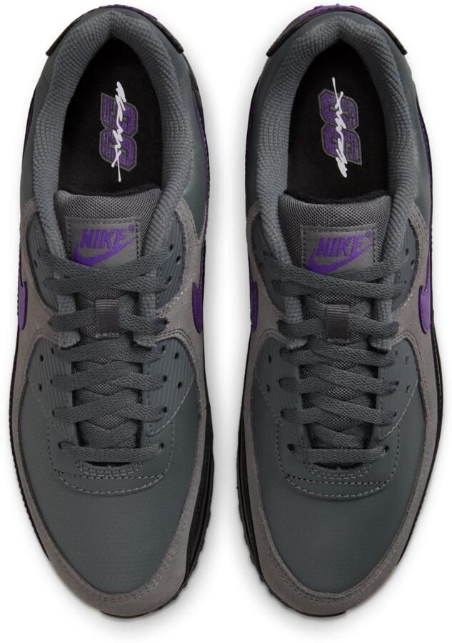 Nike Air Max 90 Sneakers Heren Grijs Mesh Synthetisch