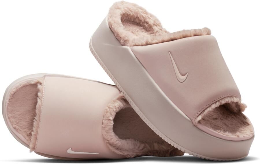 Nike Calm Slippers en Sandalen Dames Rood Mesh Synthetisch