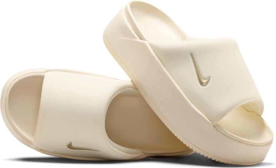 Nike Calm Elevation slippers voor dames Wit