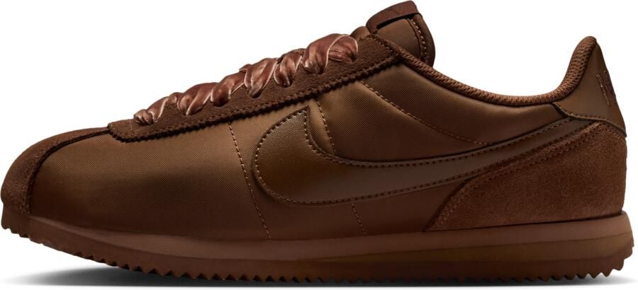 Nike Cortez Sneakers Dames Bruin Mesh Synthetisch