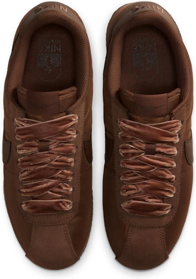 Nike Cortez Sneakers Dames Bruin Mesh Synthetisch - Foto 2