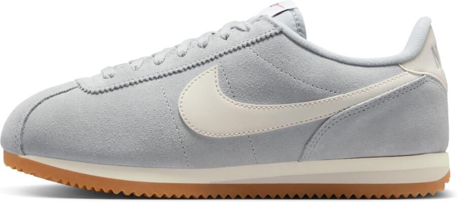 Nike Cortez Sneakers Dames Grijs Mesh Synthetisch