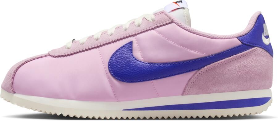 Nike Cortez Sneakers Dames Roze Mesh Synthetisch
