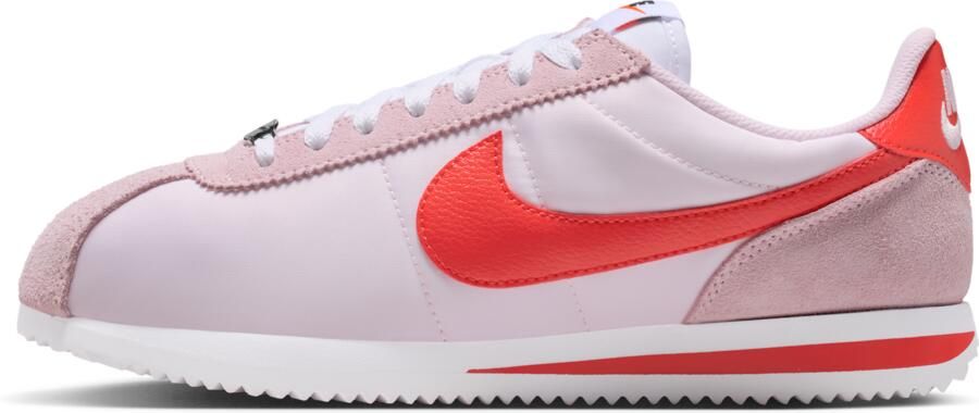Nike Cortez Sneakers Dames Rood Mesh Synthetisch