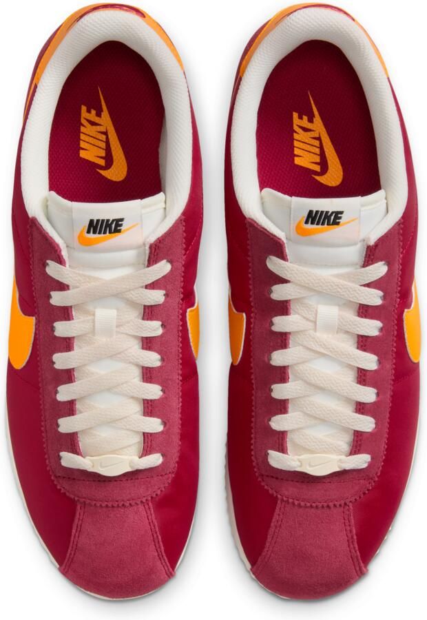 Nike Cortez Sneakers Heren Rood Mesh Synthetisch