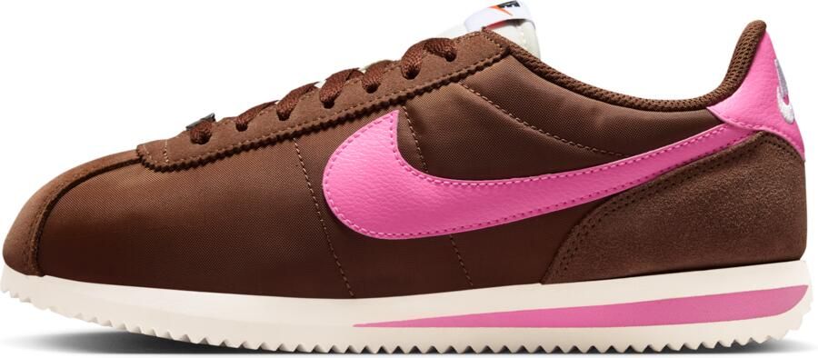 Nike Cortez Sneakers Dames Bruin Mesh Synthetisch