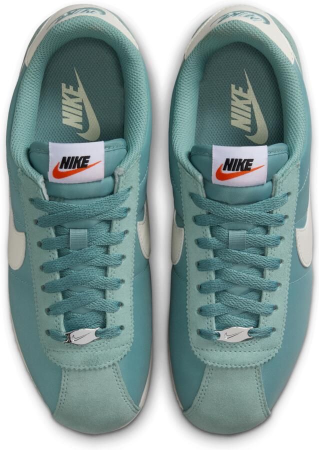 Nike Cortez Sneakers Dames Blauw Mesh Synthetisch