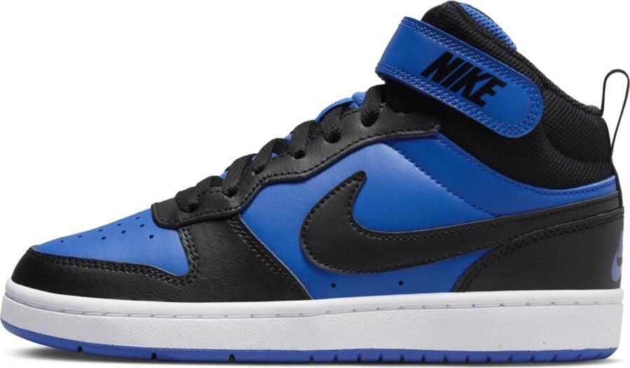 Nike Court Borough Mid 2 Kinderschoenen Blauw