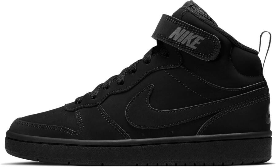 Nike Court Borough Mid 2 kinderschoenen Zwart