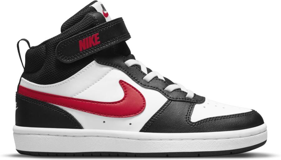 Nike court borough mid 2 sneakers wit rood kinderen - Foto 8