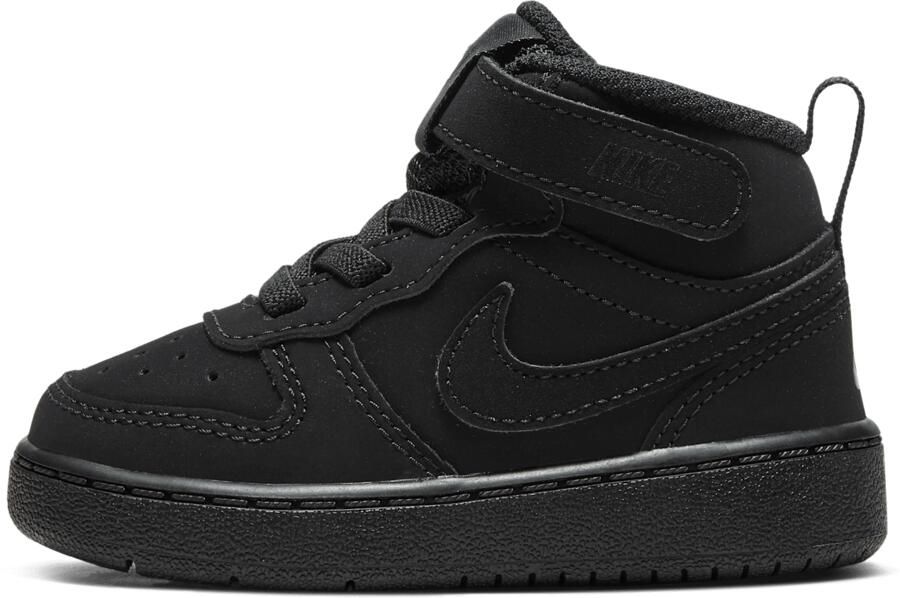 Nike Court Borough Mid 2 schoenen voor baby's peuters Zwart
